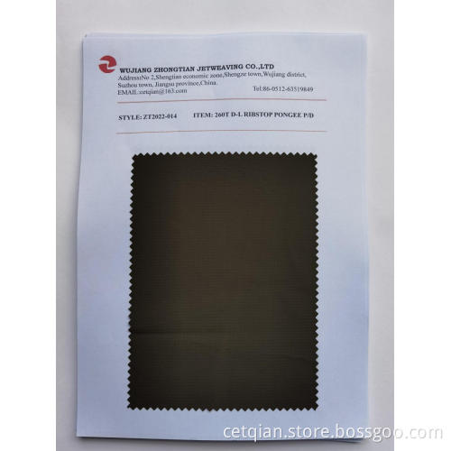 100% Polyester F-D Double Line Ribstop pongee p/d